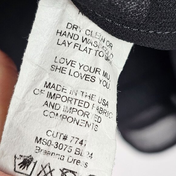 Show Me Your MuMu Breanna Black Mini Dress. Sz S, EUC - Picture 7 of 8